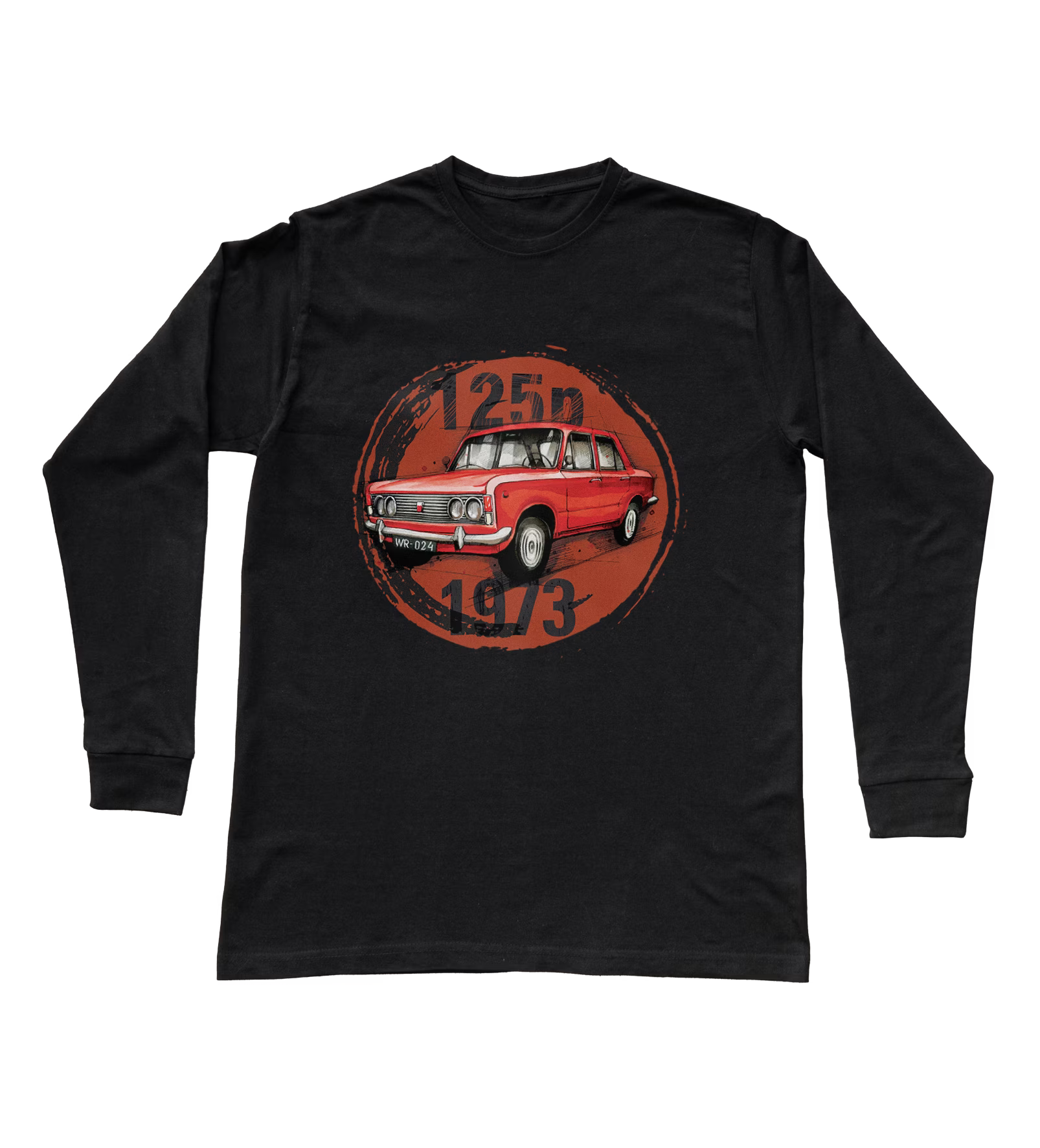 Fiat 125p — koszulka z długim rękawem dziecięca