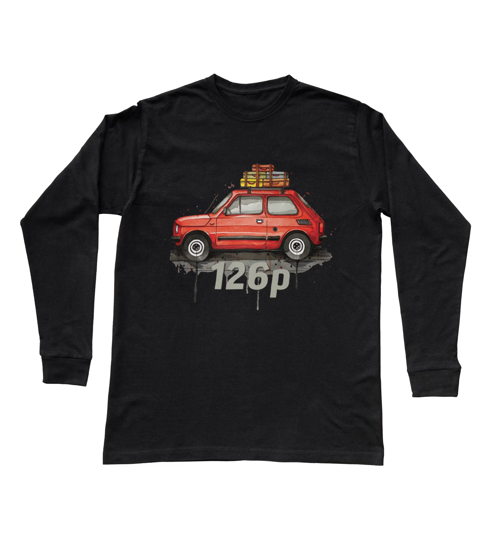 Fiat 126p — koszulka z długim rękawem dziecięca