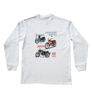 Koszulka z długim rękawem dziecięca dla motocyklisty