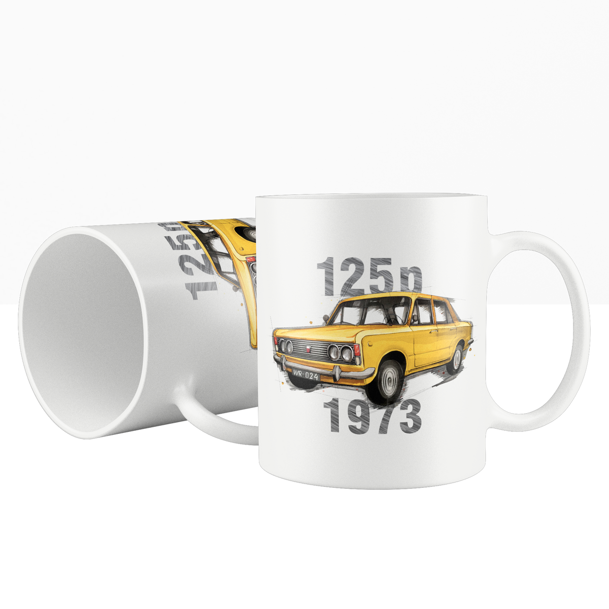 Fiat 125p — kubek — NIK-KUB-STDBI-FIA125-ZOL-02