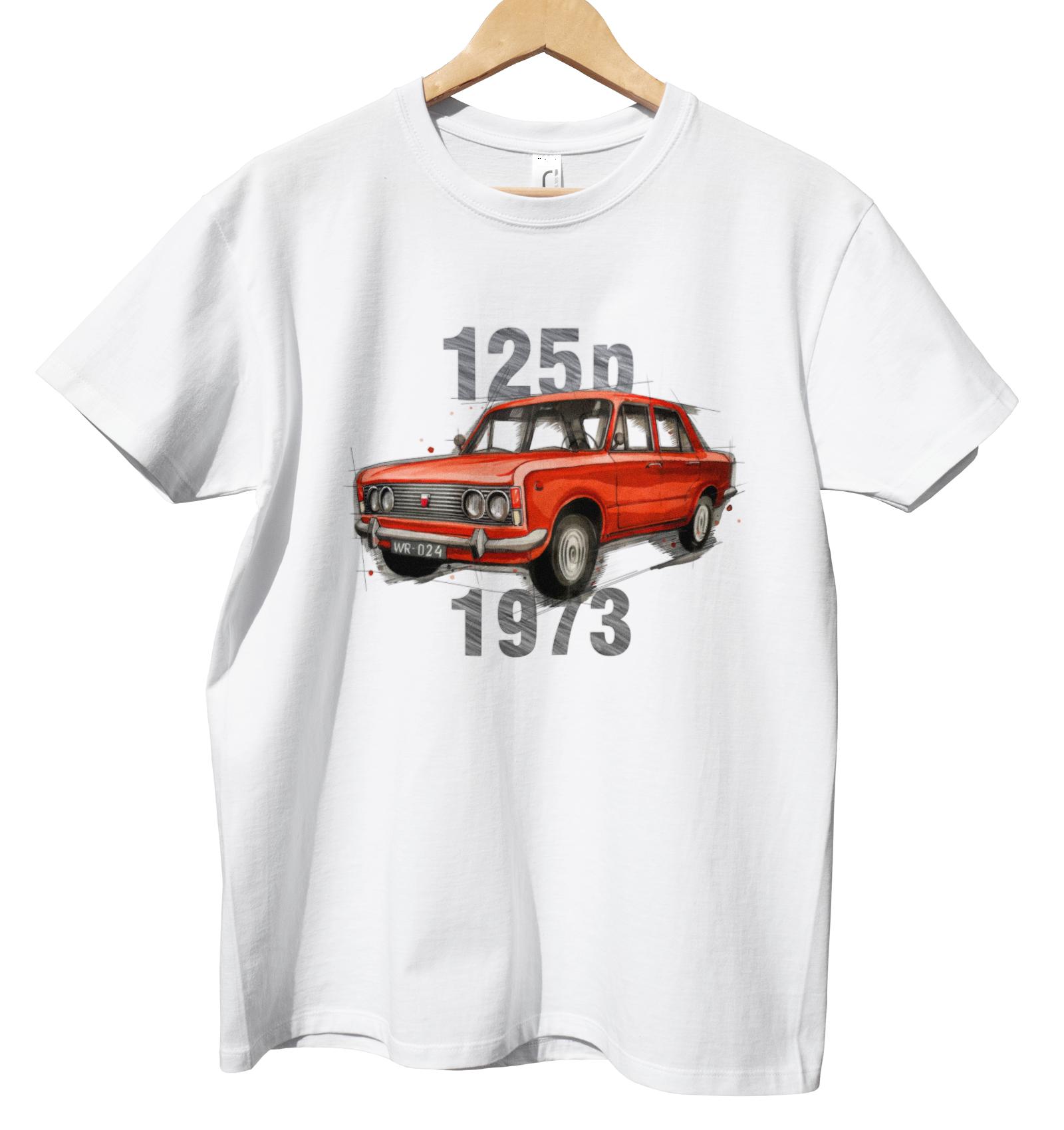 Fiat 125p — koszulka — NIK-TSH-STDBI-FIA125-CZE-02