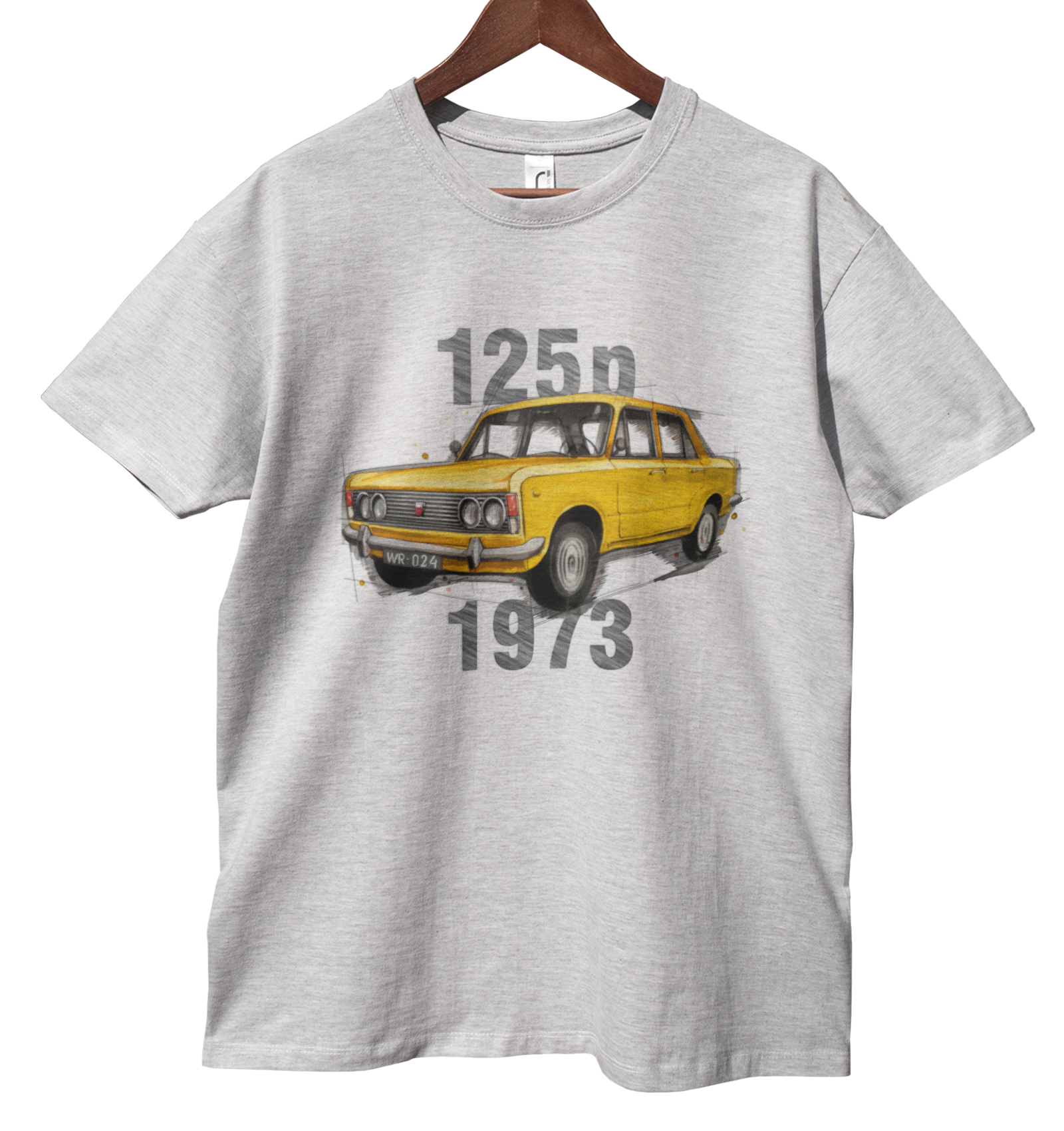 Fiat 125p — koszulka — NIK-TSH-STDSZ-FIA125-ZOL-02